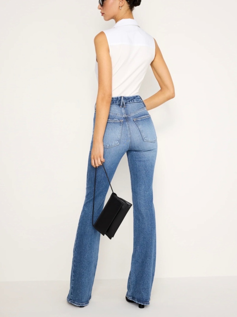 Good American Soft Tech Good Classic Bootcut Jeans